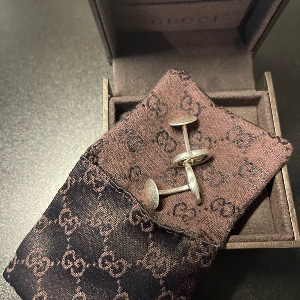 Gg Interlocking Gucci Cufflinks - image 8